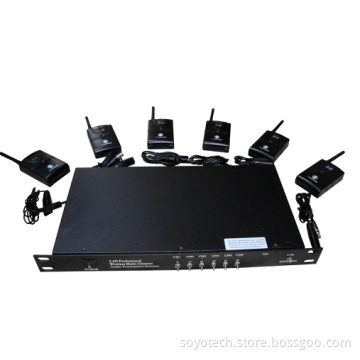 Wireless Simultaneous Interpretation System 6 Channel Transmitter and Wireless Receiver